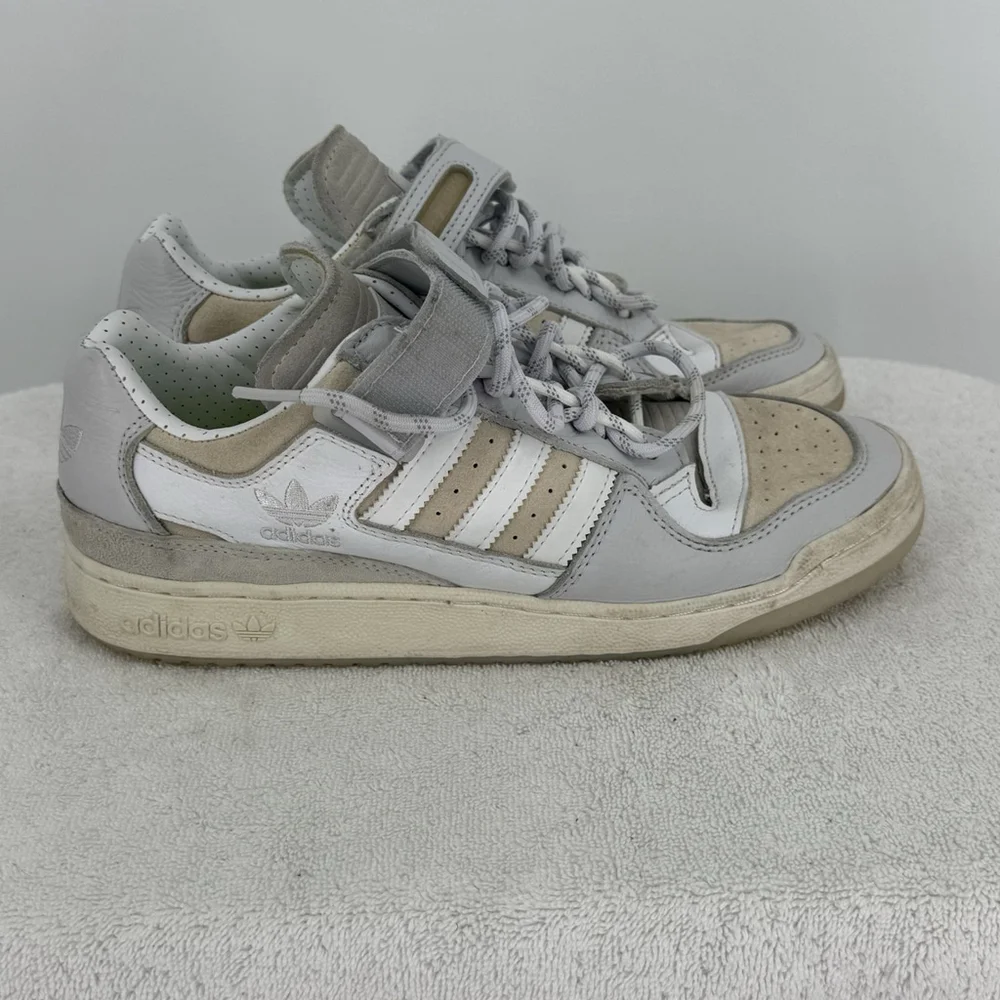 Size 10.5 - Ivy Park x adidas Forum Low White hook And Loop Sneakers